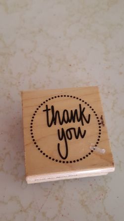Thank you rubber stamp