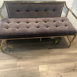 Gold And Grey Bench 