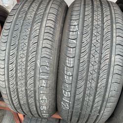 215-55-17 used pair tires 215/55/17