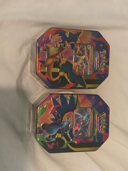 Pokemon TCG Mega Charizard X and Y ex Tin (Set of 2 Tins) Brand New Sealed