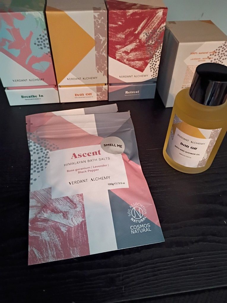 Organic Scented Bath Oils Imported From England