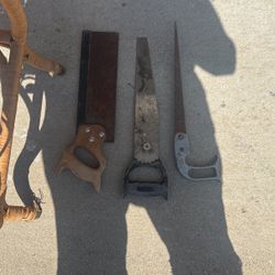 3 Antique Saws Good Condition $50 All 