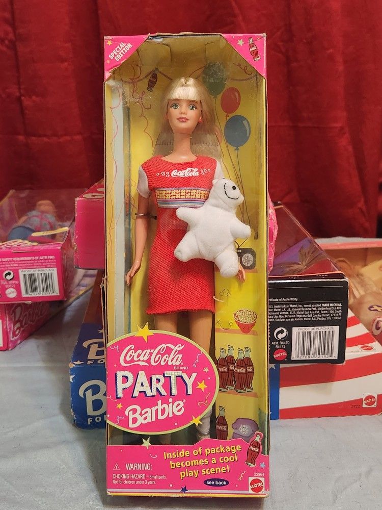 Coca cola party barbie 2024 1998