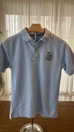 Tommy Hilfiger Merryhill School Uniform Polo Shirt - Light Blue (Size M / 10/12)
