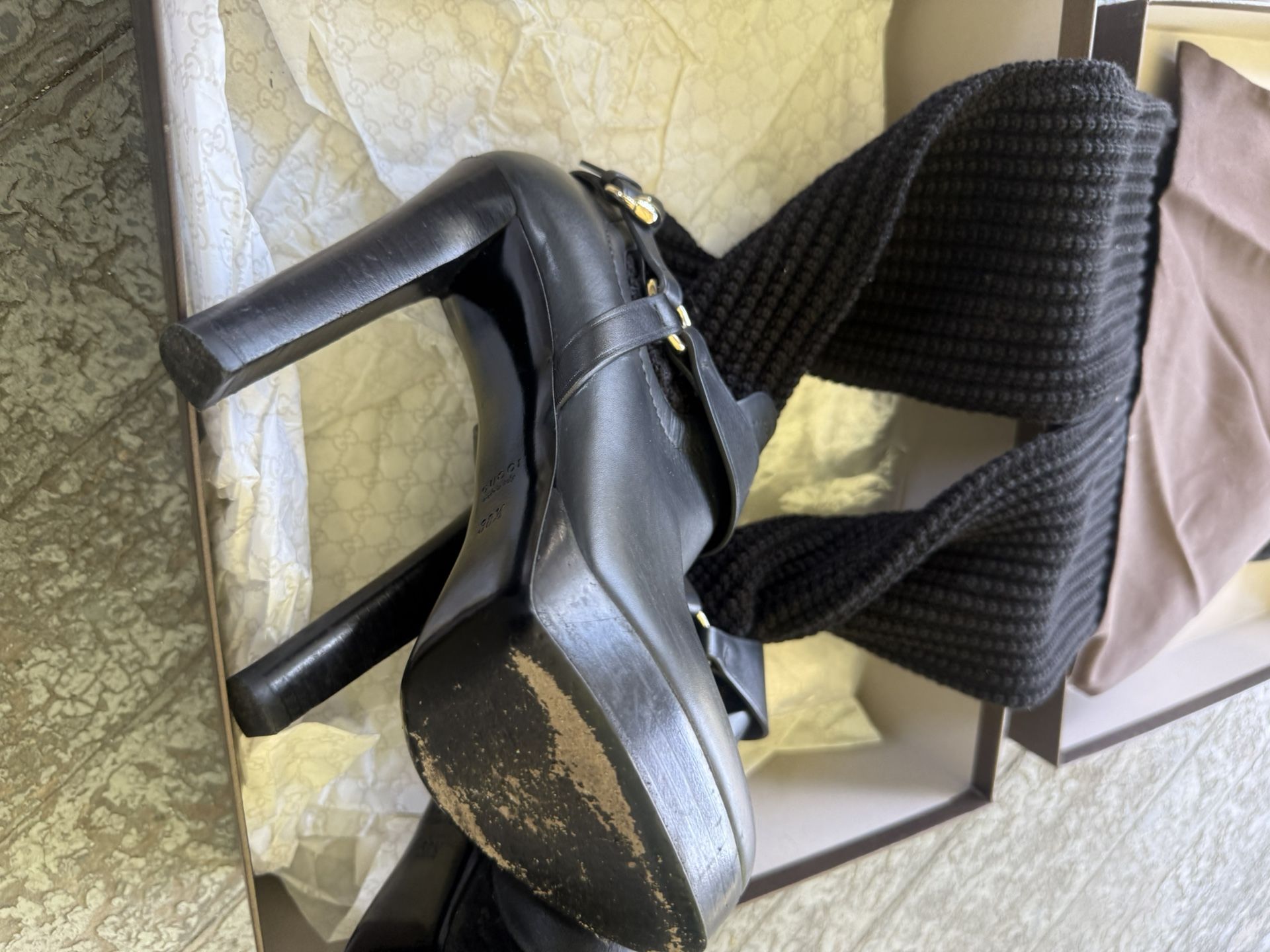 Gucci HFTIO 1000 ASPEN WOOL/BABYLON/LIFFORD NERO /NERO/NERO Size38
