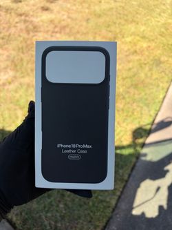 iPhone 18 Pro Max Black Leather Case MagSafe