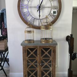 Wood & Metal Cabinet 