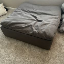 Gray ottoman