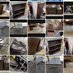 Herman Miller Office Desks / Lateral & Vertical Filing Cabinets / Bookshelves 