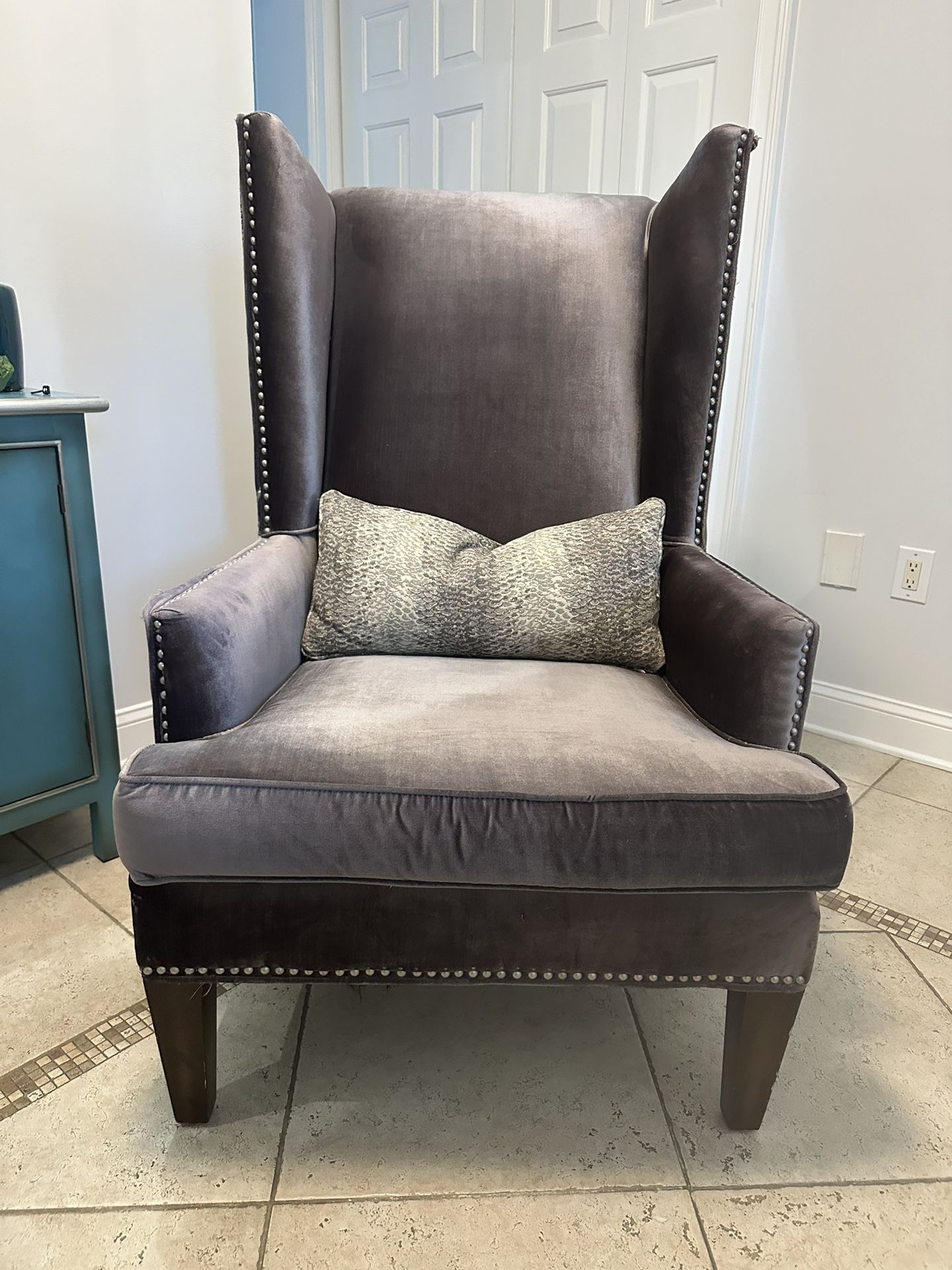 Grey Accent Chair