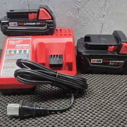 Milwaukee  Battery  And  Charger 