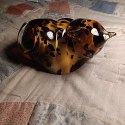 Murano Glass Leopard Figurine