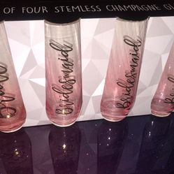 Bride & Bridesmaids Glass Set