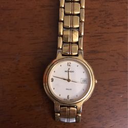 Gold plated movado watch