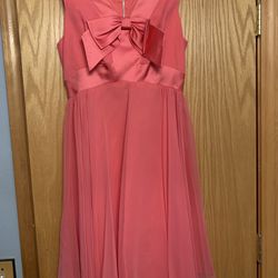 Vintage Pink Satin Dress