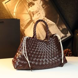 Luxury Woven Genuine Leather Underarm Bag