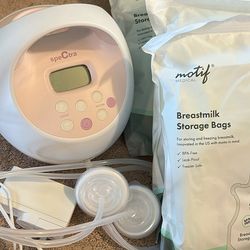 Spectra breast pump and breast milk bags