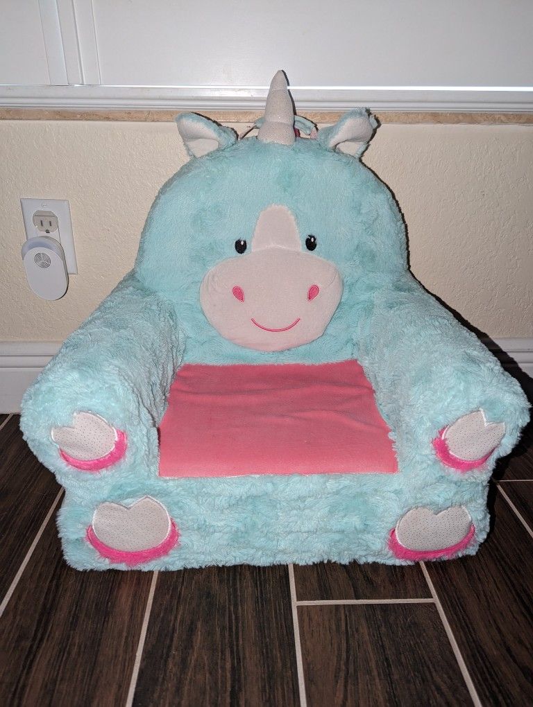 Teal Unicorn Chair