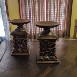 Candelabros de madera