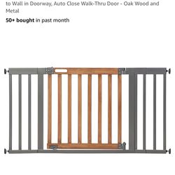 Summer Infant West End Extra Wide Safety Pet and Baby Gate, 36"-60" Wide, 30" Tall, Pressure or Hardware Mounted, Install Wall to Wall in Doorway, Aut