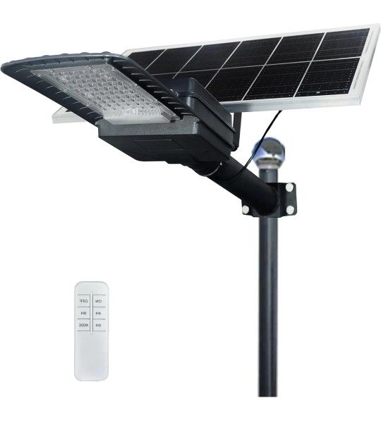 8000W Solar Split-Type Street Light Pole Lamp Floodlight, Solar Security Lights Outdoor Dusk to Dawn, IP65, Suitable for Use in Parking Lots Roads Por