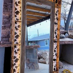 Custom western mirror with lights New hand made