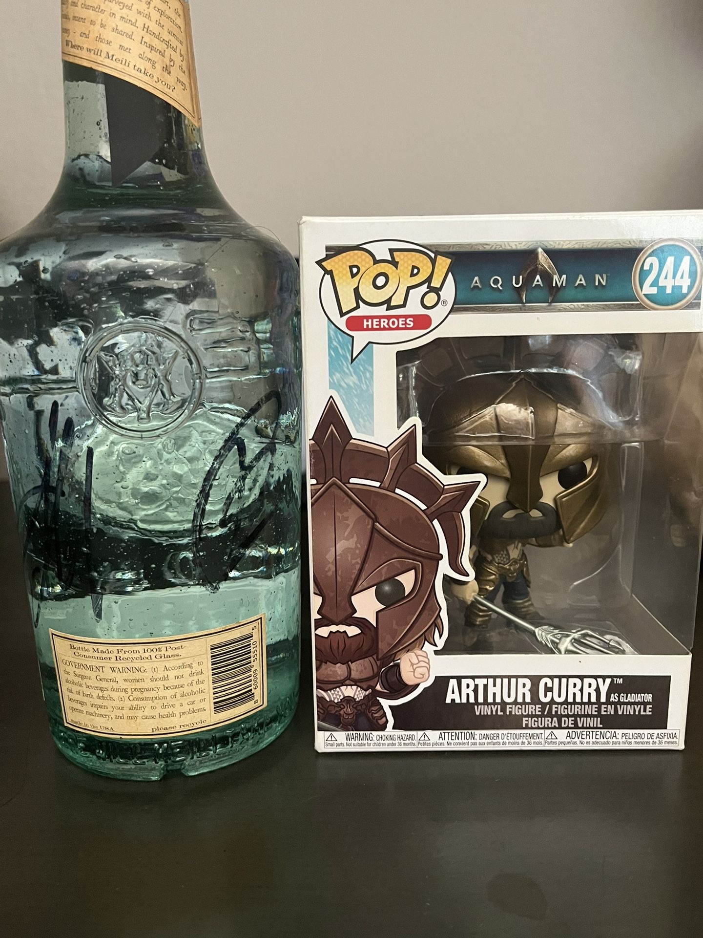 Meili Vodka Signed By Jason Momoa And Blaine Halvorson