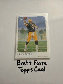 Brett Favre Green Bay Packers Hall of Fame QB Topps Card.