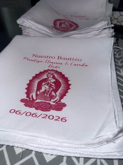 Custom Napkins Baptism Party