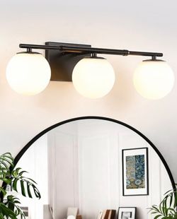 Brand New 3-Light Black Bathroom Vanity Light Fixture