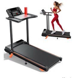 Walking Pad Treadmill with Desk Workstation
