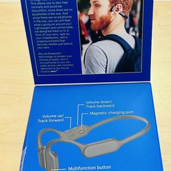  Groove Wireless Bone Conduction Headphones Black IP67 Waterproof 8hr Play