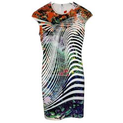 Clover Canyon Women’s Neoprene Dress Abstract Print size Small 
