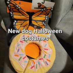 New Halloween Costumes For A Small / Medium Dog Butterfly Donut Nwt
