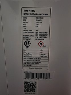 Toshiba 12,000 BTU Portable Air conditioner