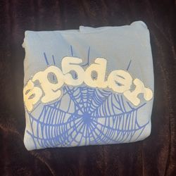 Blue Sp5der Hoodie Brand New
