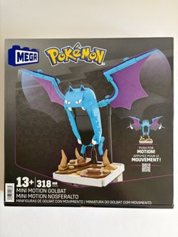 NEW MEGA Pokémon Action Figure Building Set Mini Motion Golbat 313 Pieces HTH72