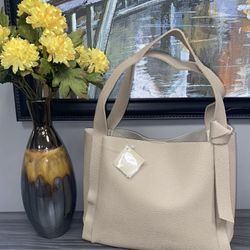 ULTA BEAUTY TOTE BAG light brown faux leather NEW