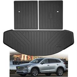 Cargo Liners for 2016-2023 Mazda CX-9 CX9 with Backrest Protection,TPE All