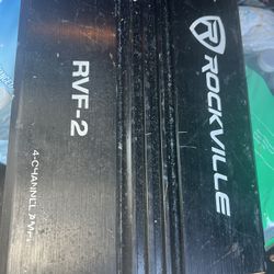 Rockville RVF-2 Amp 4 Channels