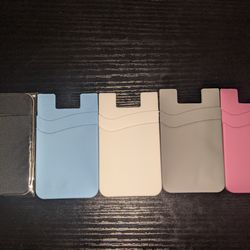 Stick on phone wallets