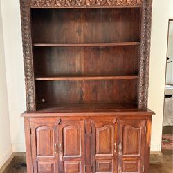 Beautiful handmade solid wood armoire/credenza