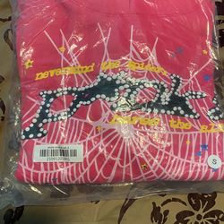 Pink spider hoodie