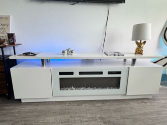 TV Stand with Electric Fireplac