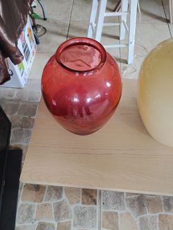 Red. Vase From Spain Beautiful