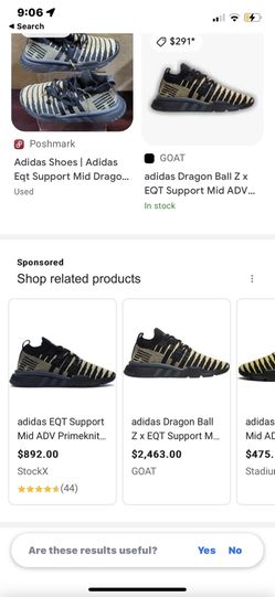 Dragonball z eqt support mid adv primeknit shoes top