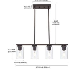 4-light Island Pendant