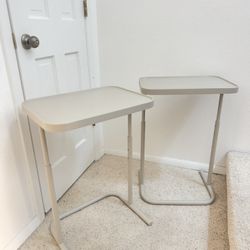 Two night stands / end side table/ adjustable laptop table