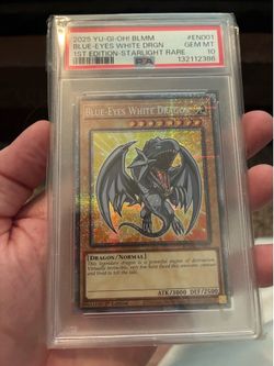 Blue-Eyes White Dragon BLMM-EN001 1st Edition Starlight Rare PSA 10