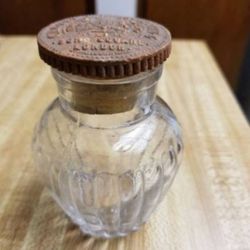 Vintage Crosse & Blackwell Glass Jar with Corked Lid